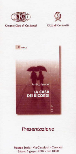 Biglietto Presentazione Libro