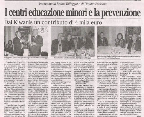 I centri educazione minori e la prevenzione